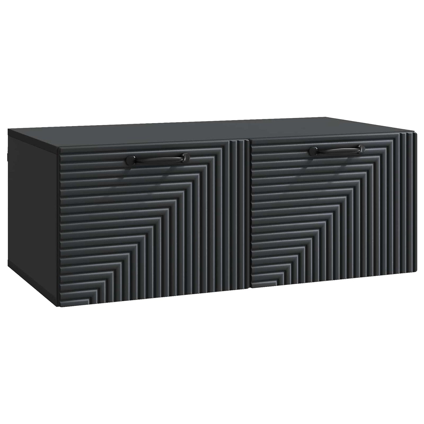 vidaXL Wall-Mounted TV Cabinet Black 78.5 x 41 x 30 cm Engineered Wood