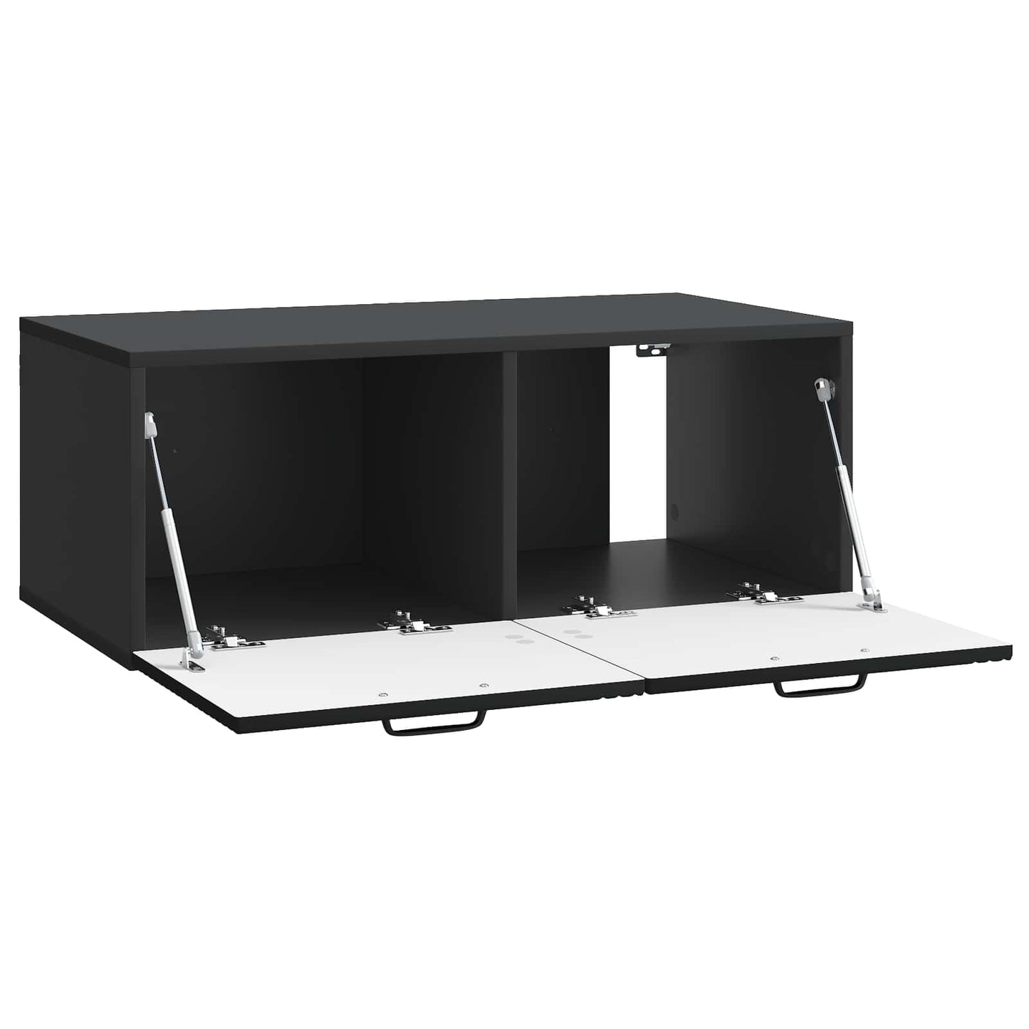 vidaXL Wall-Mounted TV Cabinet Black 78.5 x 41 x 30 cm Engineered Wood