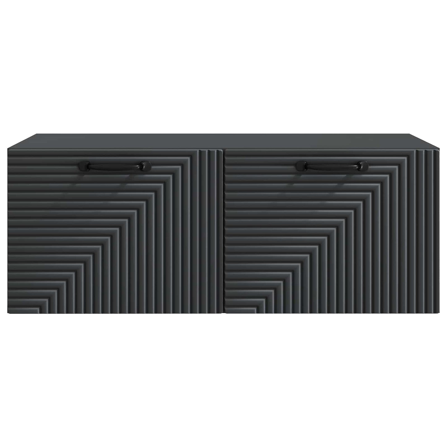 vidaXL Wall-Mounted TV Cabinet Black 78.5 x 41 x 30 cm Engineered Wood