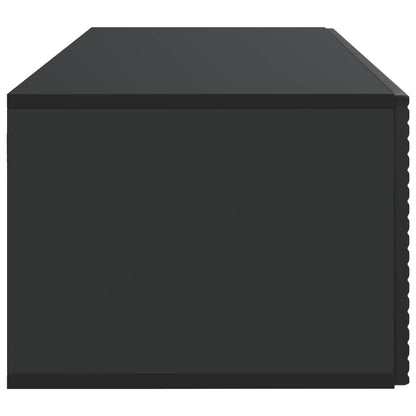 vidaXL Wall-Mounted TV Cabinet Black 78.5 x 41 x 30 cm Engineered Wood