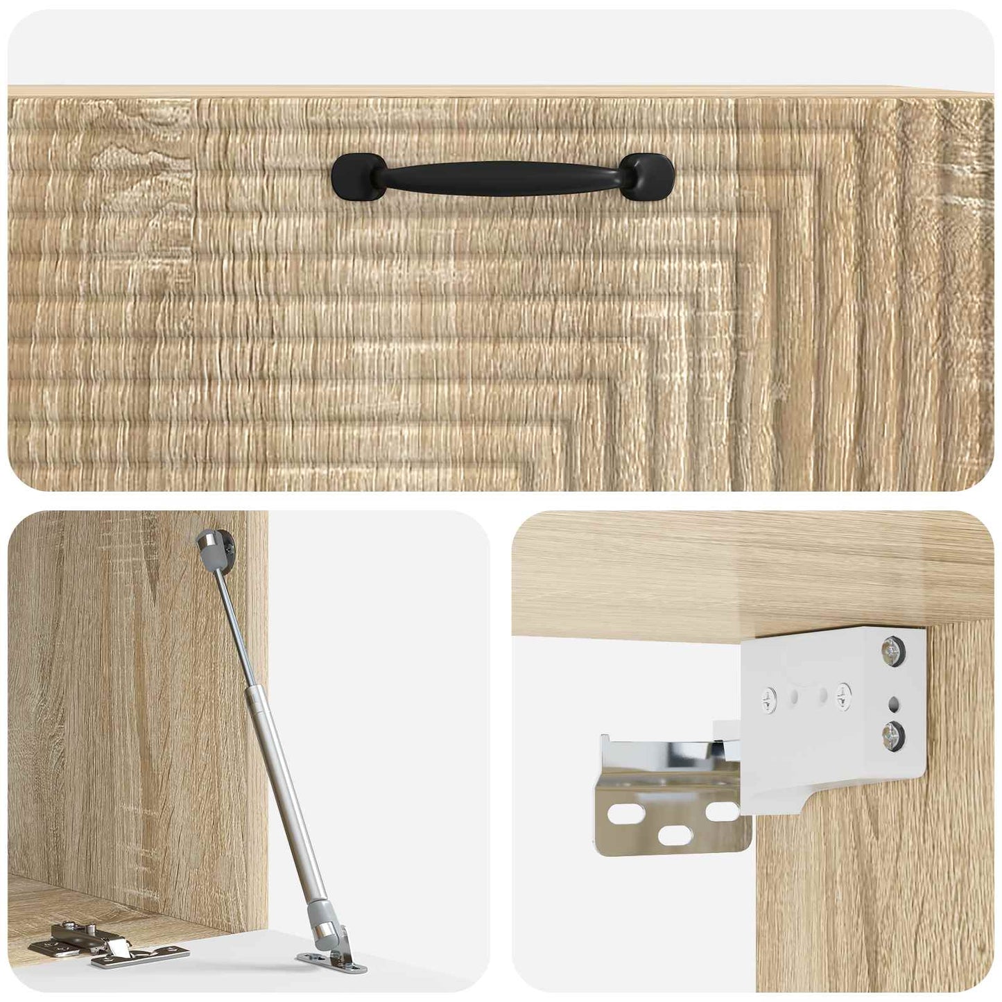 vidaXL Wall-Mounted TV Cabinet Sonoma Oak 78.5 x 41 x 30 cm