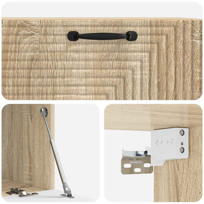 vidaXL Wall-Mounted TV Cabinet Sonoma Oak 78.5 x 41 x 30 cm