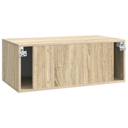 vidaXL Wall-Mounted TV Cabinet Sonoma Oak 78.5 x 41 x 30 cm