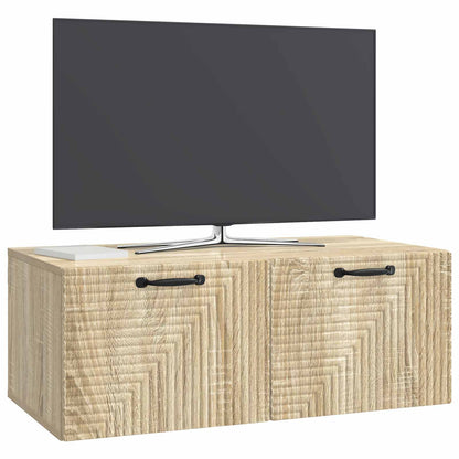 vidaXL Wall-Mounted TV Cabinet Sonoma Oak 78.5 x 41 x 30 cm