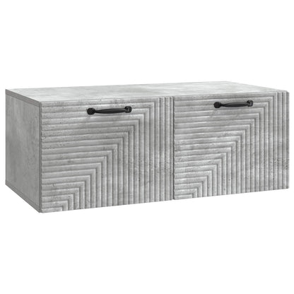vidaXL Wall-Mounted TV Cabinet Concrete Grey 78.5 x 41 x 30 cm