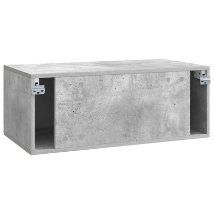 vidaXL Wall-Mounted TV Cabinet Concrete Grey 78.5 x 41 x 30 cm
