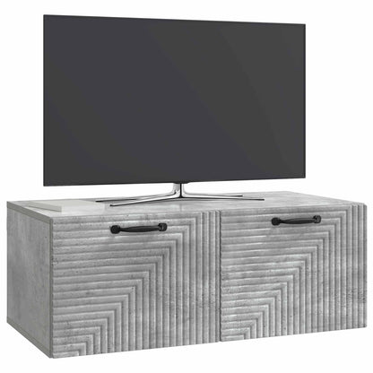 vidaXL Wall-Mounted TV Cabinet Concrete Grey 78.5 x 41 x 30 cm
