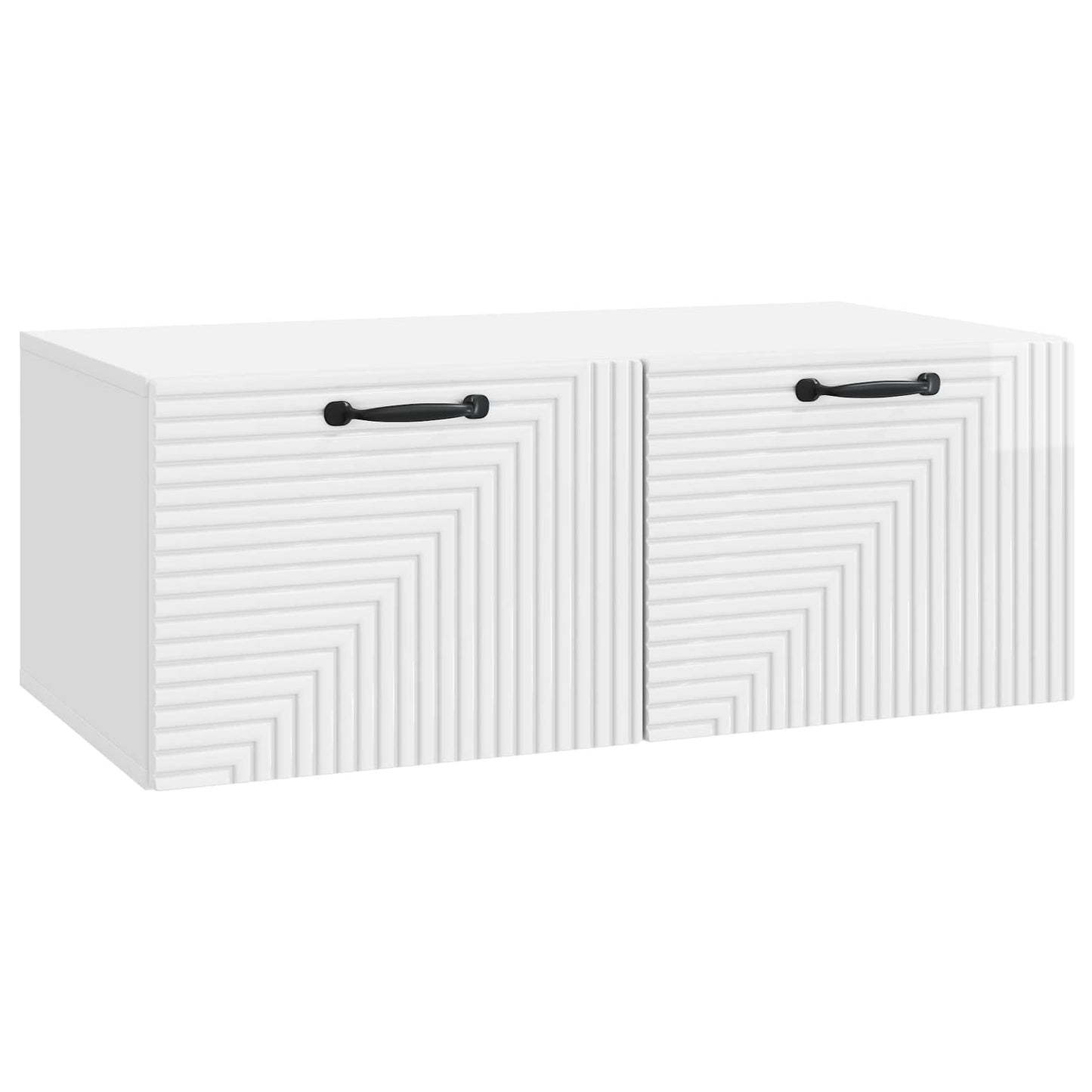 vidaXL Wall-Mounted TV Cabinet High Gloss White 78.5 x 41 x 30 cm