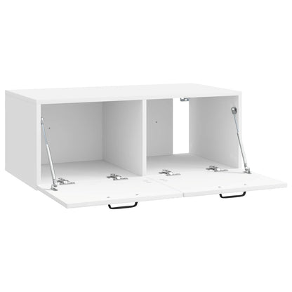vidaXL Wall-Mounted TV Cabinet High Gloss White 78.5 x 41 x 30 cm