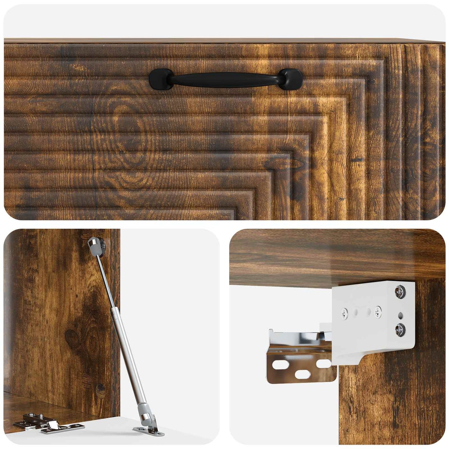 vidaXL Wall-Mounted TV Cabinet Smoked Oak 78.5 x 41 x 30 cm