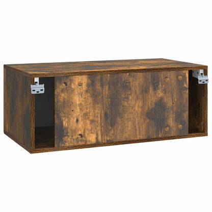 vidaXL Wall-Mounted TV Cabinet Smoked Oak 78.5 x 41 x 30 cm