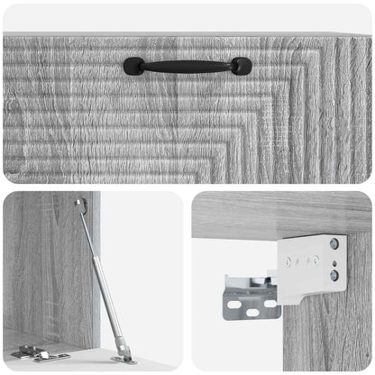 vidaXL Wall-Mounted TV Cabinet Grey Sonoma 78.5 x 41 x 30 cm