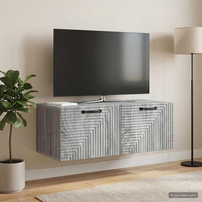 vidaXL Wall-Mounted TV Cabinet Grey Sonoma 78.5 x 41 x 30 cm