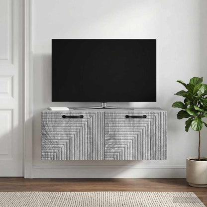 vidaXL Wall-Mounted TV Cabinet Grey Sonoma 78.5 x 41 x 30 cm