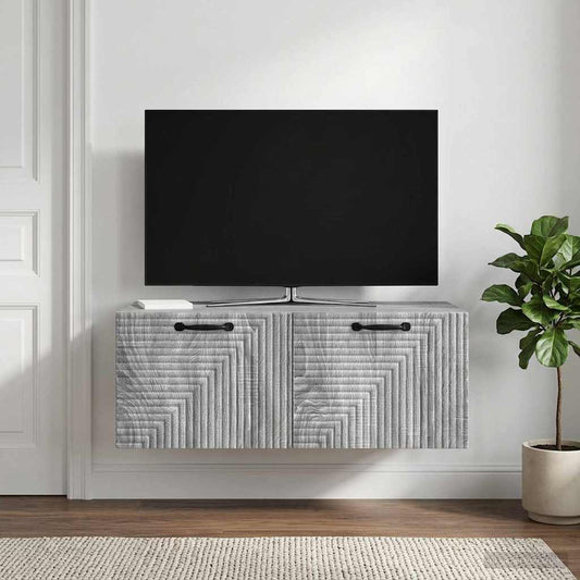 vidaXL Wall-Mounted TV Cabinet Grey Sonoma 78.5 x 41 x 30 cm