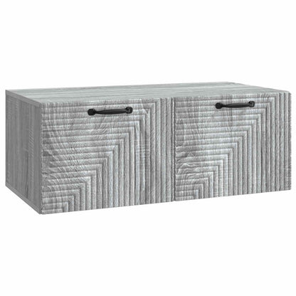 vidaXL Wall-Mounted TV Cabinet Grey Sonoma 78.5 x 41 x 30 cm