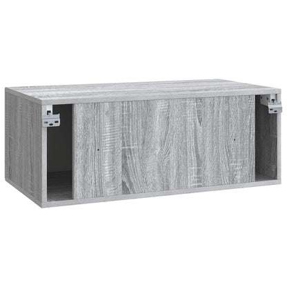 vidaXL Wall-Mounted TV Cabinet Grey Sonoma 78.5 x 41 x 30 cm