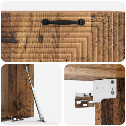 vidaXL Wall-Mounted TV Cabinet Wall-mounted Old Wood 78.5 x 41 x 30 cm