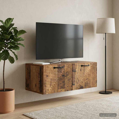 vidaXL Wall-Mounted TV Cabinet Wall-mounted Old Wood 78.5 x 41 x 30 cm