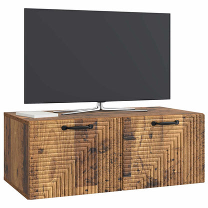 vidaXL Wall-Mounted TV Cabinet Wall-mounted Old Wood 78.5 x 41 x 30 cm