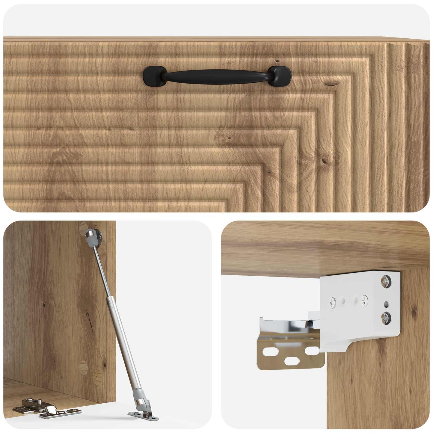 vidaXL Wall-Mounted TV Cabinet 78.5 x 41 x 30 cm Artisan Oak