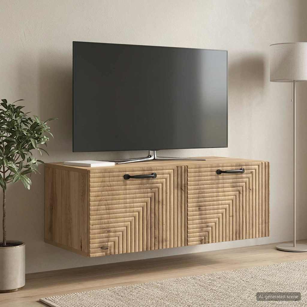 vidaXL Wall-Mounted TV Cabinet 78.5 x 41 x 30 cm Artisan Oak