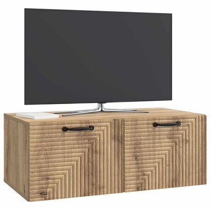 vidaXL Wall-Mounted TV Cabinet 78.5 x 41 x 30 cm Artisan Oak