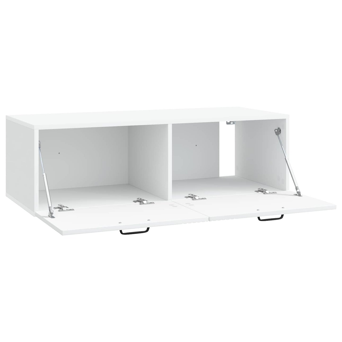 vidaXL Wall-Mounted TV Cabinet White 98 x 41 x 30 cm Engineered Wood