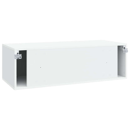 vidaXL Wall-Mounted TV Cabinet White 98 x 41 x 30 cm Engineered Wood