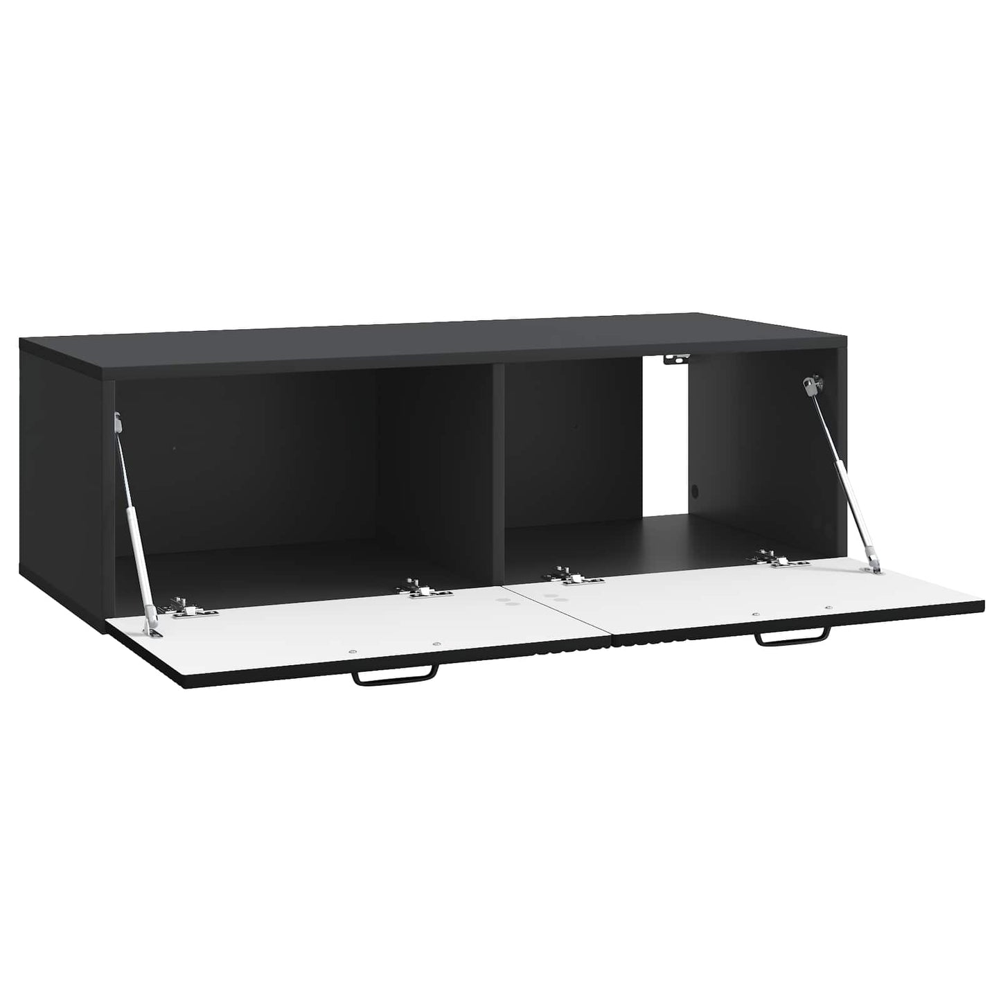 vidaXL Wall-Mounted TV Cabinet Black 98 x 41 x 30 cm Engineered Wood