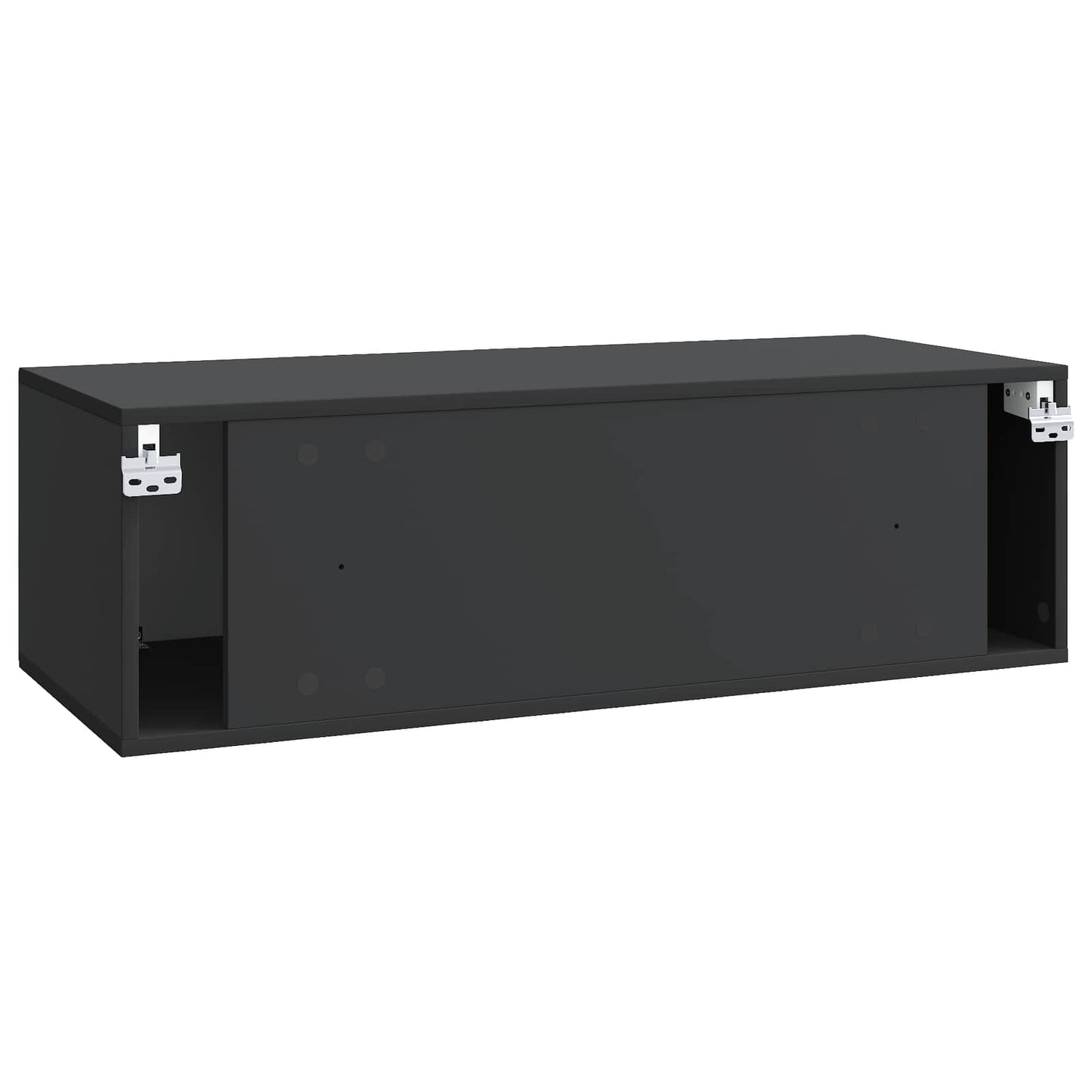 vidaXL Wall-Mounted TV Cabinet Black 98 x 41 x 30 cm Engineered Wood