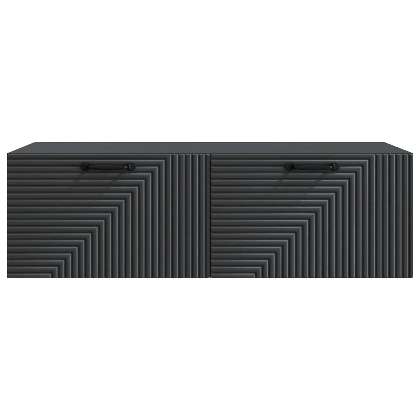 vidaXL Wall-Mounted TV Cabinet Black 98 x 41 x 30 cm Engineered Wood