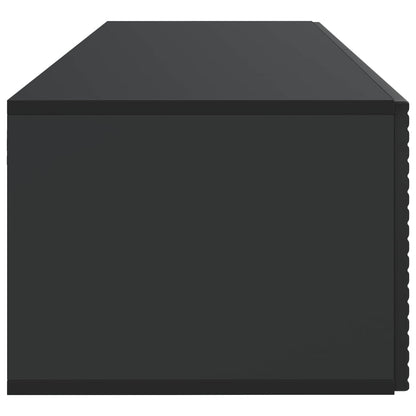 vidaXL Wall-Mounted TV Cabinet Black 98 x 41 x 30 cm Engineered Wood