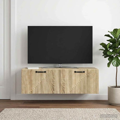 vidaXL Wall-Mounted TV Cabinet Wall-mounted Sonoma Oak 98 x 41 x 30 cm