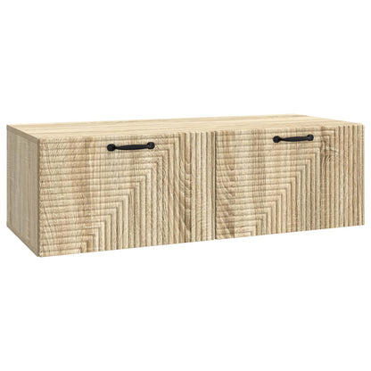 vidaXL Wall-Mounted TV Cabinet Wall-mounted Sonoma Oak 98 x 41 x 30 cm