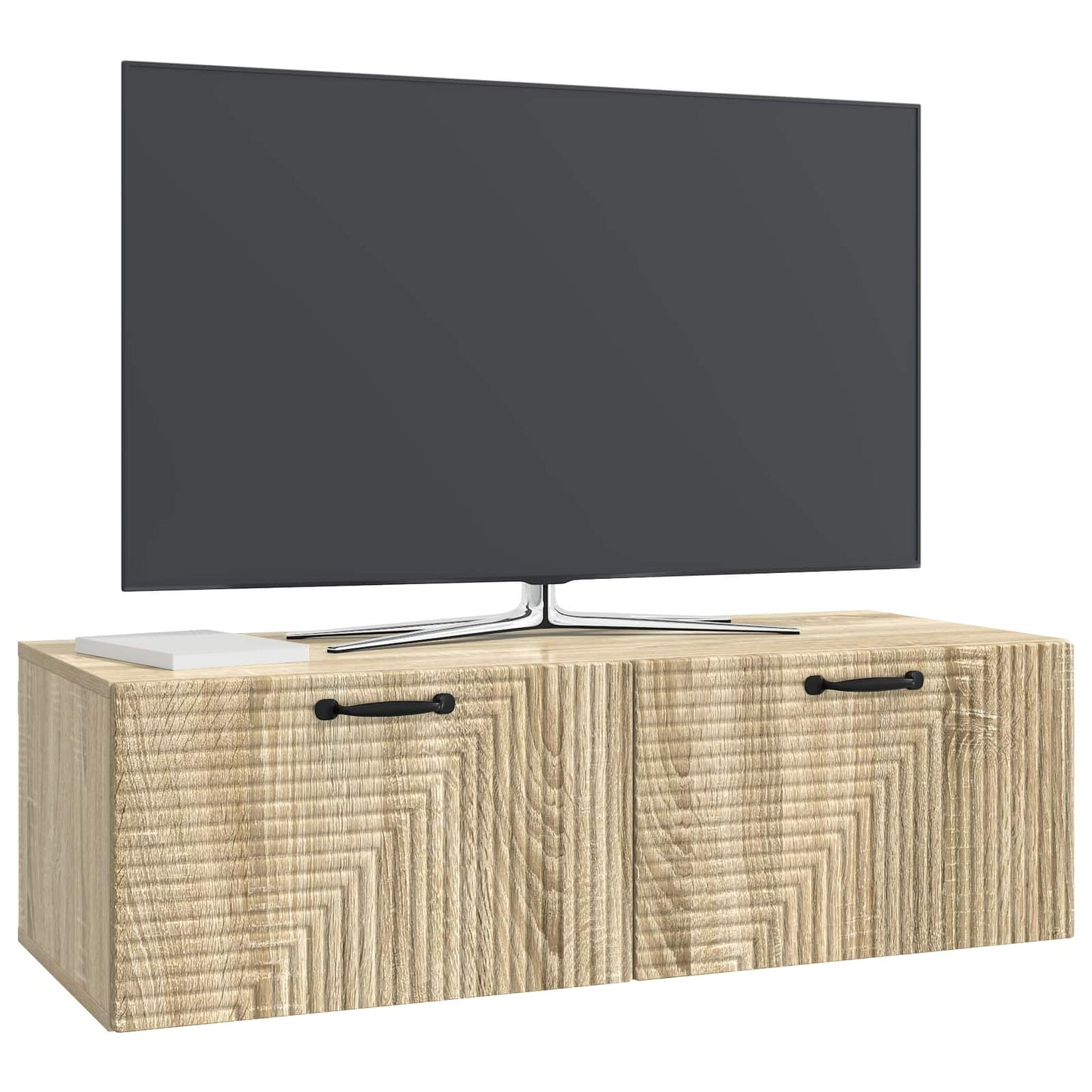 vidaXL Wall-Mounted TV Cabinet Wall-mounted Sonoma Oak 98 x 41 x 30 cm