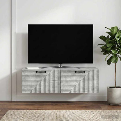 vidaXL Wall-Mounted TV Cabinet Concrete Grey 98 x 41 x 30 cm