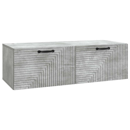 vidaXL Wall-Mounted TV Cabinet Concrete Grey 98 x 41 x 30 cm