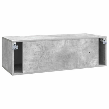 vidaXL Wall-Mounted TV Cabinet Concrete Grey 98 x 41 x 30 cm