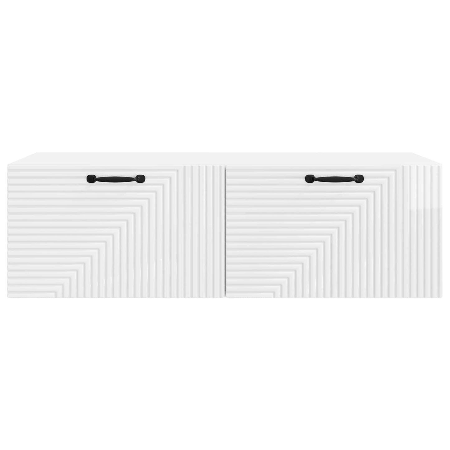 vidaXL Wall-Mounted TV Cabinet High Gloss White 98 x 41 x 30 cm