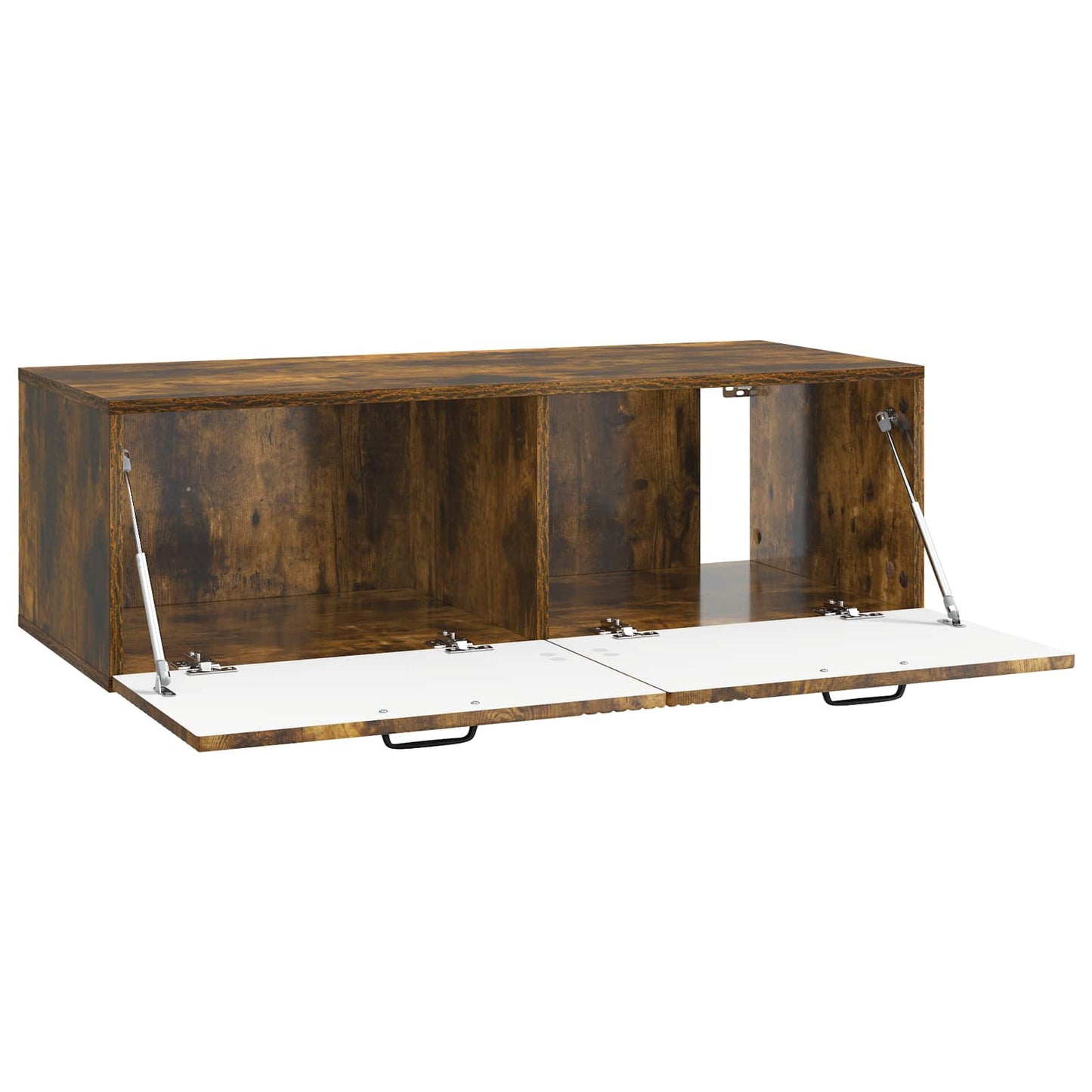 vidaXL Wall-Mounted TV Cabinet Wall-mounted Smoked Oak 98 x 41 x 30 cm