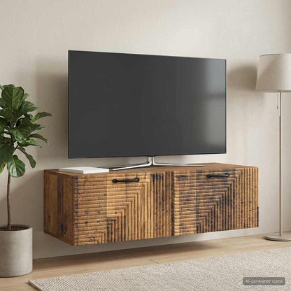 vidaXL Wall-Mounted TV Cabinet Wall-mounted Old Wood 98 x 41 x 30 cm