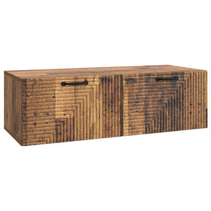 vidaXL Wall-Mounted TV Cabinet Wall-mounted Old Wood 98 x 41 x 30 cm