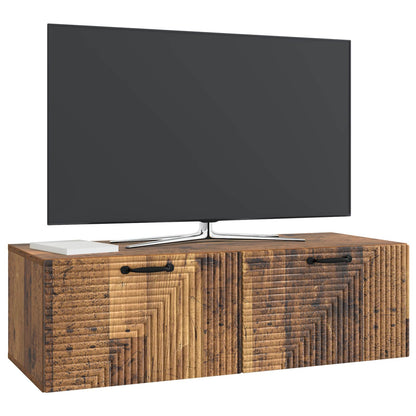 vidaXL Wall-Mounted TV Cabinet Wall-mounted Old Wood 98 x 41 x 30 cm