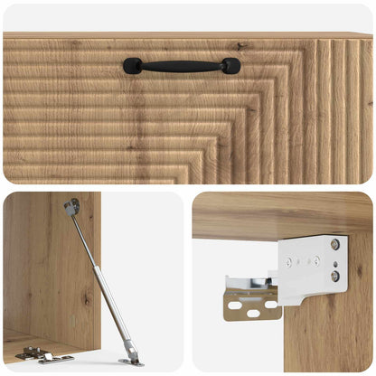 vidaXL Wall-Mounted TV Cabinet 98 x 41 x 30 cm Artisan Oak