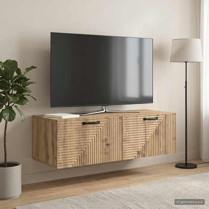 vidaXL Wall-Mounted TV Cabinet 98 x 41 x 30 cm Artisan Oak