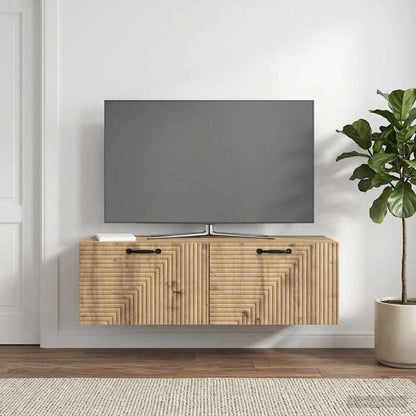 vidaXL Wall-Mounted TV Cabinet 98 x 41 x 30 cm Artisan Oak