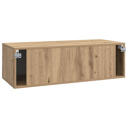 vidaXL Wall-Mounted TV Cabinet 98 x 41 x 30 cm Artisan Oak