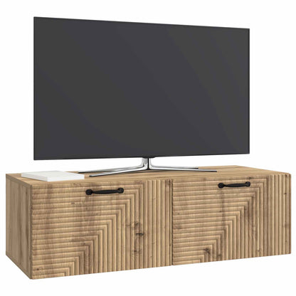 vidaXL Wall-Mounted TV Cabinet 98 x 41 x 30 cm Artisan Oak