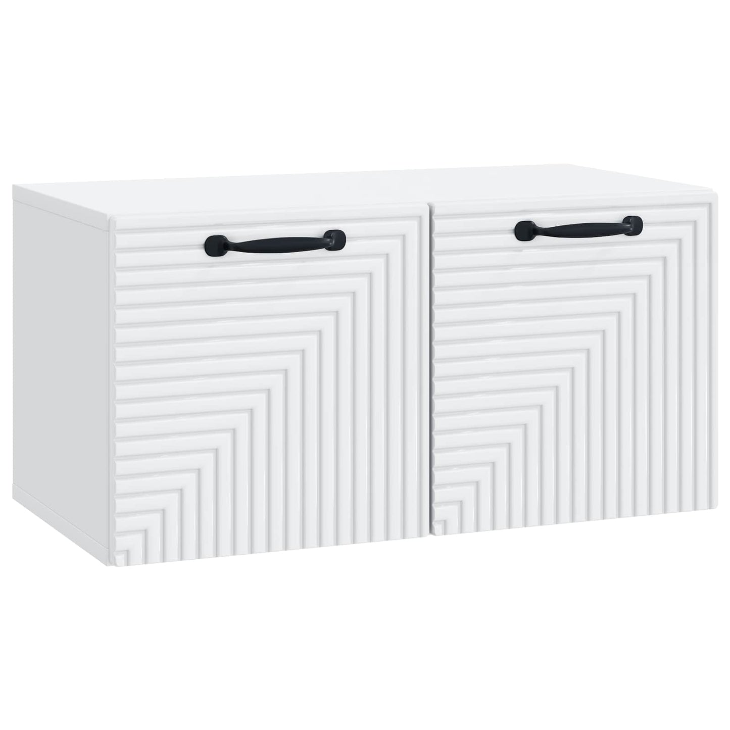 vidaXL Wall-Mounted TV Cabinet White 59.5 x 31 x 30 cm Engineered Wood